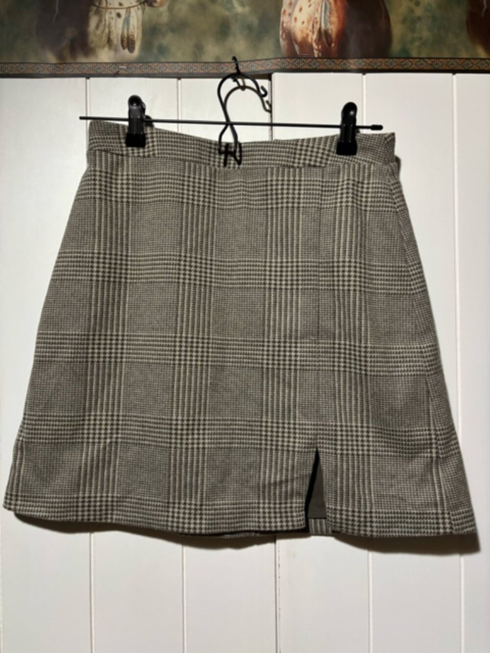 Banana Republic Plaid Knit Mini Skirt- S
